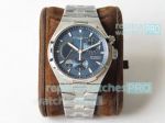 Swiss Grade Replica Vacheron Constantin Overseas Dual Time Watch SS Blue Dial